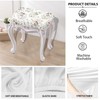 Luarisgur Floral Rectangle Stool Cover 2 Pack Bar Stool Covers