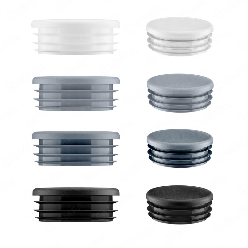 EMFA Lamellar Plugs, Round, 3 Inch, Grey, Pack of 10,