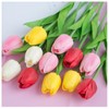 HoveBeaty Artificial Tulips Bridal Wedding Festival Decor Bouquet Real Touch