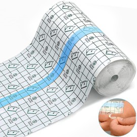 Aheagou Waterproof Shower Plaster, 10 cm x 10 m, Waterproof Transparent Bandage, Waterproof Tattoo Plaster for Sports, Swimming, Showers