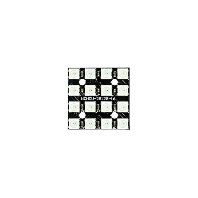 WS2812B RGB Full Colour LED Ring/Array Modules, DC 5V, Black/White