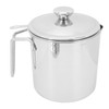 Grease Container 304 Stainless Steel Dustproof Large Capacity Fine Strainer