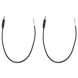 Lind Kitchen Replacement 3.5mm Male Jack to Bare Wire Open End TS 2 Pole Mono 1/8'' 3.5mm Plug Jack Connector Audio Cable for Headphone Headset Earphone Cable Repair