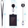 Vertical Wisdompro PU Leather ID Card Holder, Double Sided Pocket,