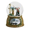 Child and Dog Checking Mailbox Musical Glass Christmas Glitterdome Snow