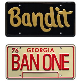 Smokey and The Bandit | Burt Reynolds | Metal Stamped License Plates
