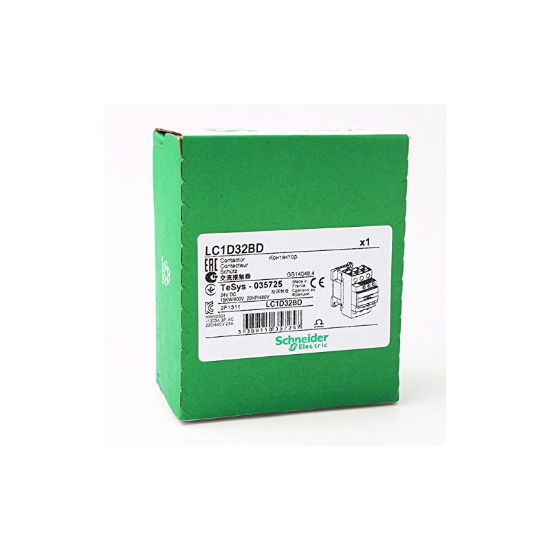 DC Contactor 3P LC1D32 LC1D32BD LC1-D32BD 32A 24V DC coil
