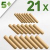 5Plus 21 Pcs Assorted Wooden Dowels – M6, M8, M10
