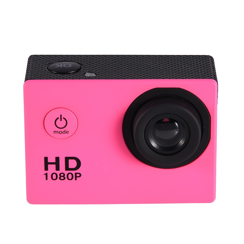 Waterproof Outdoor Cycling Sports Mini DV Action Camera Camcorder (Pink)