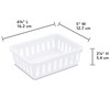 Sterilite 16058024 Mini Storage Tray, White, 24-Pack