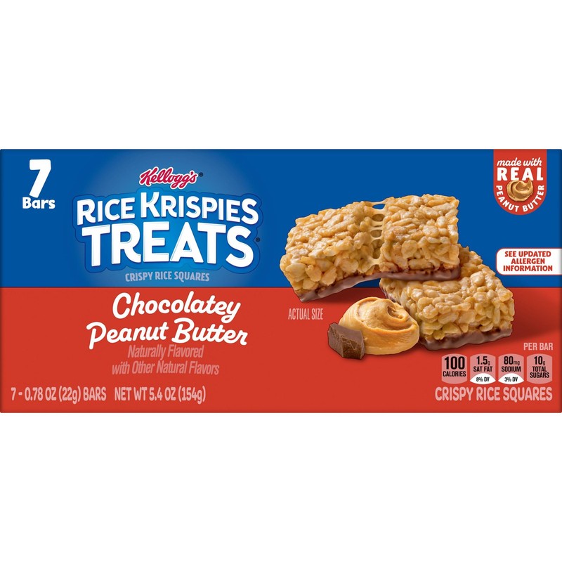Rice Krispies Treats Crispy Rice Squares, Kids Snacks, Snack Bars,