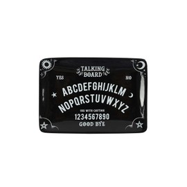 Ouija Talking Board Rectangular Black Ceramic Trinket Catch All Dish