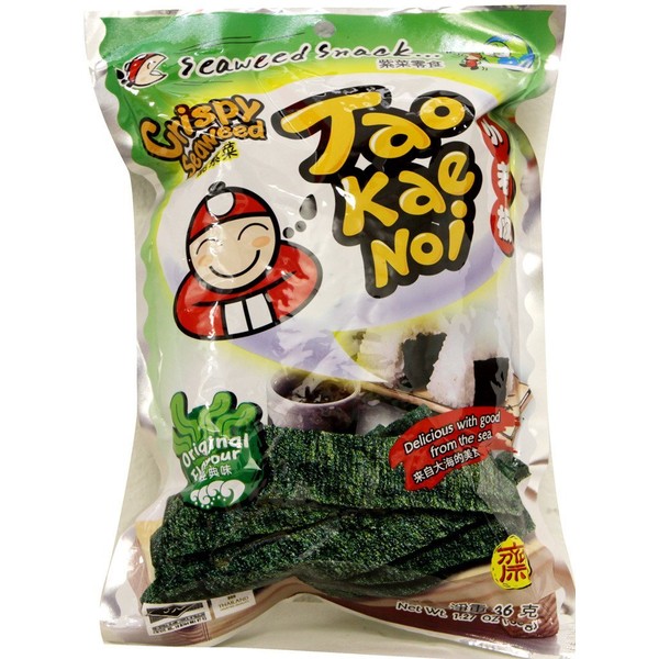 Tao Kae Noi Hi Seaweed Original Flavor, 1.41oz x 3packs