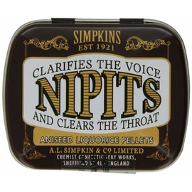Simpkins 6x Simpkins Nipits Liquorice (ANISEED) 12g - Pack of 6 - USA Seller Ships Free