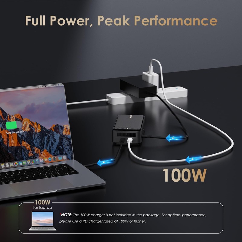 WAVLINK Laptop Docking Station 3 Monitors(Max Resolution: Single 8K or