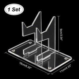 AHANDMAKER Universal Controller Holder, Transparent Acrylic Game Controller Display Stand, Detachable Gamepad Desktop Stand for Display and Organization, Monolayer