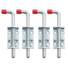 NATGAI Metal Lock Barrel Bolt Spring Loaded Locking Latch 6.5"