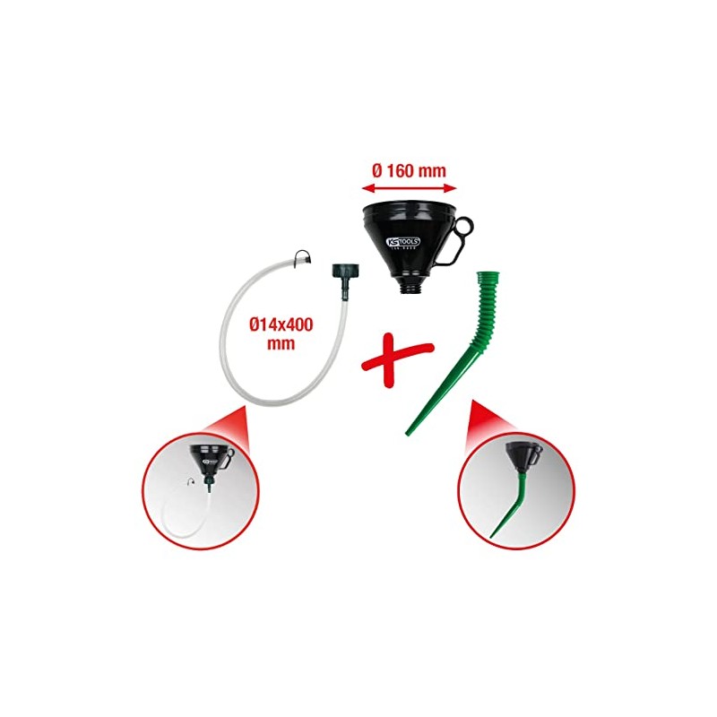 Universal funnel set, 3 pcs