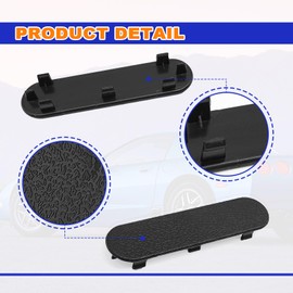 CmeRto Automotive Interior Door Handles, 1 Pair Door Panel Handle Plug Screw Cover Trim Compatible with Chevy Corvette C5 1997 1998 1999 2000 2001 2002 2003 2004 Year, for 10279471, Black