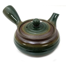 久村 Pottery (hisamuratouki) 急須 Green 330ml Thousand Old Burn Bottom Net 急須 Flat Webbing Roll 7439