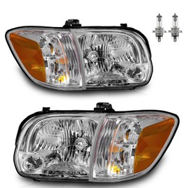 Vizotae Headlights Assembly for 2005 2006 Tundra Double Cab SR5/Limited(NOT FOR REGULAR/EXTENDED CABS), High/Low Beam W/Bulbs, Driver & Passenger Side