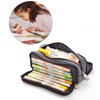 Large Capacity Pencil Case Multi Pocket Double Opening Cute Stationery