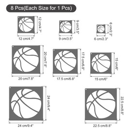 PATIKIL Footprint Stencil, 8 Pcs Feet Stencils Reusable Plastic for Painting on Wall, Wood, Fabric