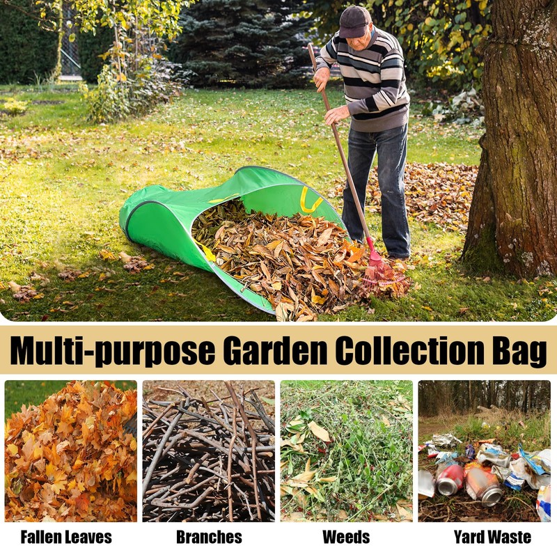 UQM Leaf Collector,Extra Large Portable Pop Up Leaf Bags, Foldable