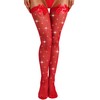 RSLOVE Women Thigh High Stockings Sparkly Rhinestone Fishnets with Satin
