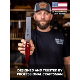 Temple Tool Co. Japanese Flush Cut Saw - 6 Inch Double Edge Pull Saw for Flush Cutting Dowels, Pegs, Wedges - Hardwood Softwood
