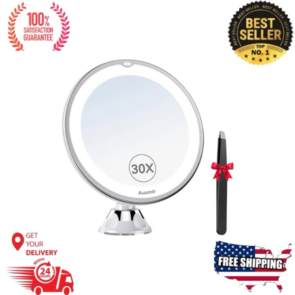 Unbranded 2025 Upgraded 30X Magnifying Mirror with Light, Makeup Mirror