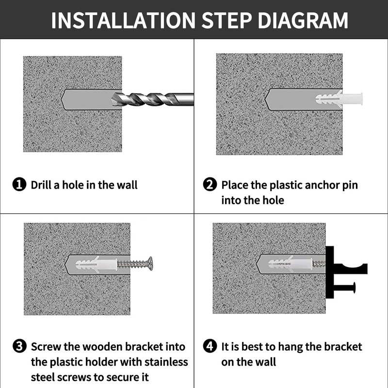 Solid Wood Baseball Bat Display Case - Horizontal Rack, Sturdy