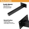 AYSUM 6 Pack Shelf Brackets Black 8 Inch Right Angle