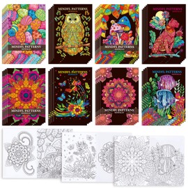 Zealor 36PCS Adult Mini Mandala Coloring Book for Teens Kid, Little Mandala Activity Books Bulk Coloring Pages Booklet Relaxation Stocking Stuffer for Operation Christmas Child Boxes Gift Goodie Bag