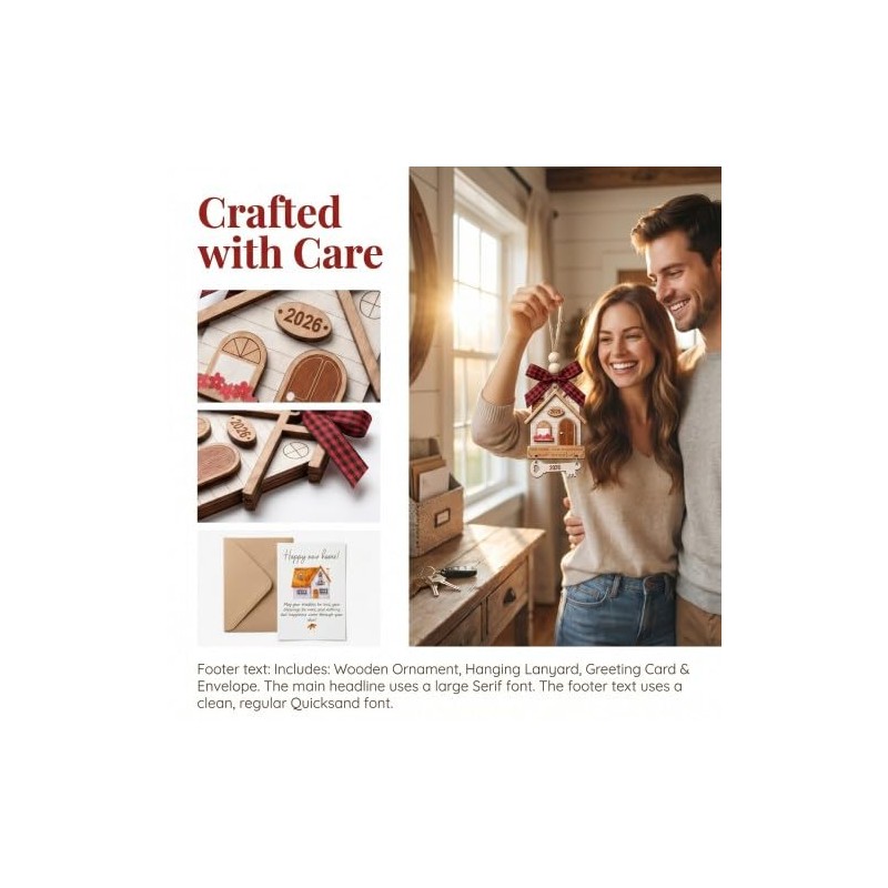 Merzio New Home Ornament Gifts 2026, Housewarming Gifts for New