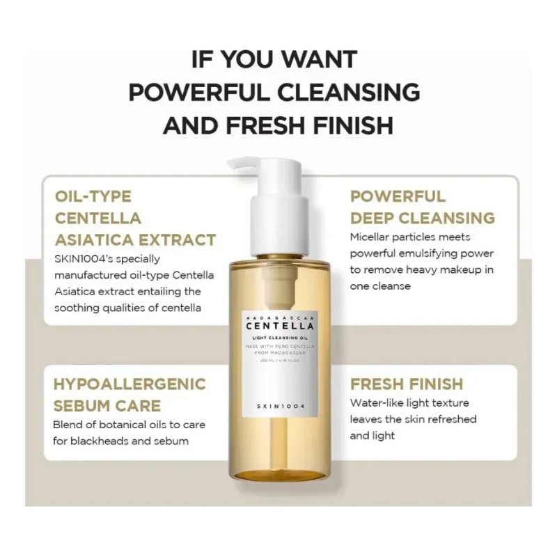 Kit Centella: Cleansing Oil 200ml + Sérum Luminosidad 100ml