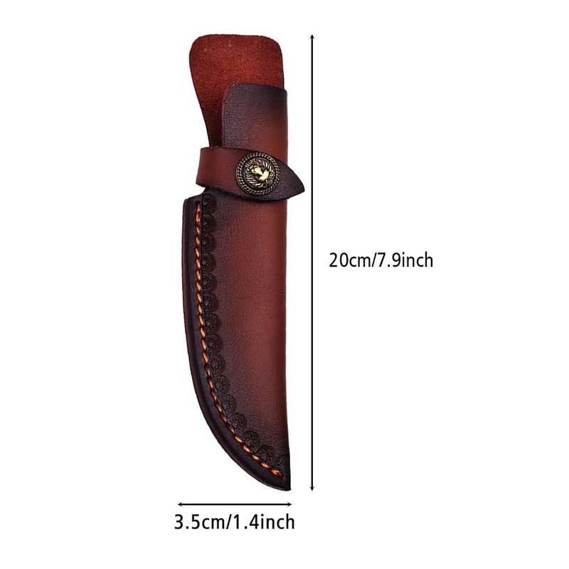 Leather Knife Sheath, Straight Knife Holster Knife Blade Cover Belt