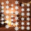 6PCS No-DIY Paper Strings Snowflake Hanging Decorations Birthday Party Supplies,Snowflak