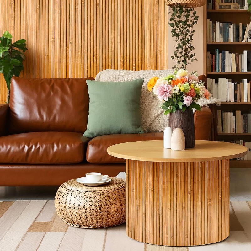 Wibeelee Natural Bamboo Wall Panel for Interior Wall Decor 46