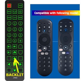 Replacement Remote Control for Element Xumo Stream Box 43 50 55 65 70 75 86 98 4K UHD HDR Smart TV,No Voice Function,with Backlit,Oversized Buttons
