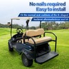 NOKINS Golf Cart Waterproof Rear Seat Covers,Smooth and Simple,No Stapler
