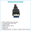 Micro USB 3.0 Cable High Speed Data SYNC For HDD