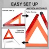 CARTMAN Foldable Warning Triangle Emergency Warning Triangle Reflector Safety Triangle