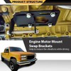 CNNELL Adjustable Conversion Engine Mounts Compatible with All Chevy LS