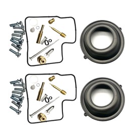 2 x Carburetor Rebuild Kit & Diaphragm Fit for 2002-2007 Honda VT750DC 750DC Shadow Spirit