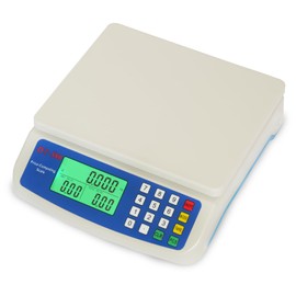 30kg x 1g Electronic Computing Scale, Large Kitchen Scale, LCD Digital Commercial Food Produce Scale 66LB Capacity with AC Adapter for Meat Weighting Stores Restaurant Market