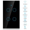 WiFi Touch Screen Switch Single Circle for 4‑Way AC