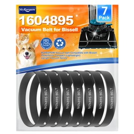 MyKEEPOW 1604895 Belt Compatible with Bissell Powerforce Compact Upright Vacuum, Vacuum Belt Compatible with Bissell Vacuum Cleaner Model 2112, 1520, 2690, 3508, 23T7, 23T7V, 3130, 21129, 7 Pack