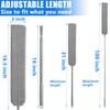 Retractable Gap Dust Cleaner Brush with 4 pcs Replacement Duster