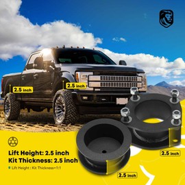 YHTAUTO 2.5 inch Front and 2.5 inch Rear Suspension Leveling Lift Strut Spacers w/Hardware Kit Compatible with Jeep Commander XK 2006-2010, Grand Cherokee WK 2005-2010, Set of 4